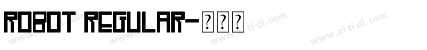 Robot Regular字体转换